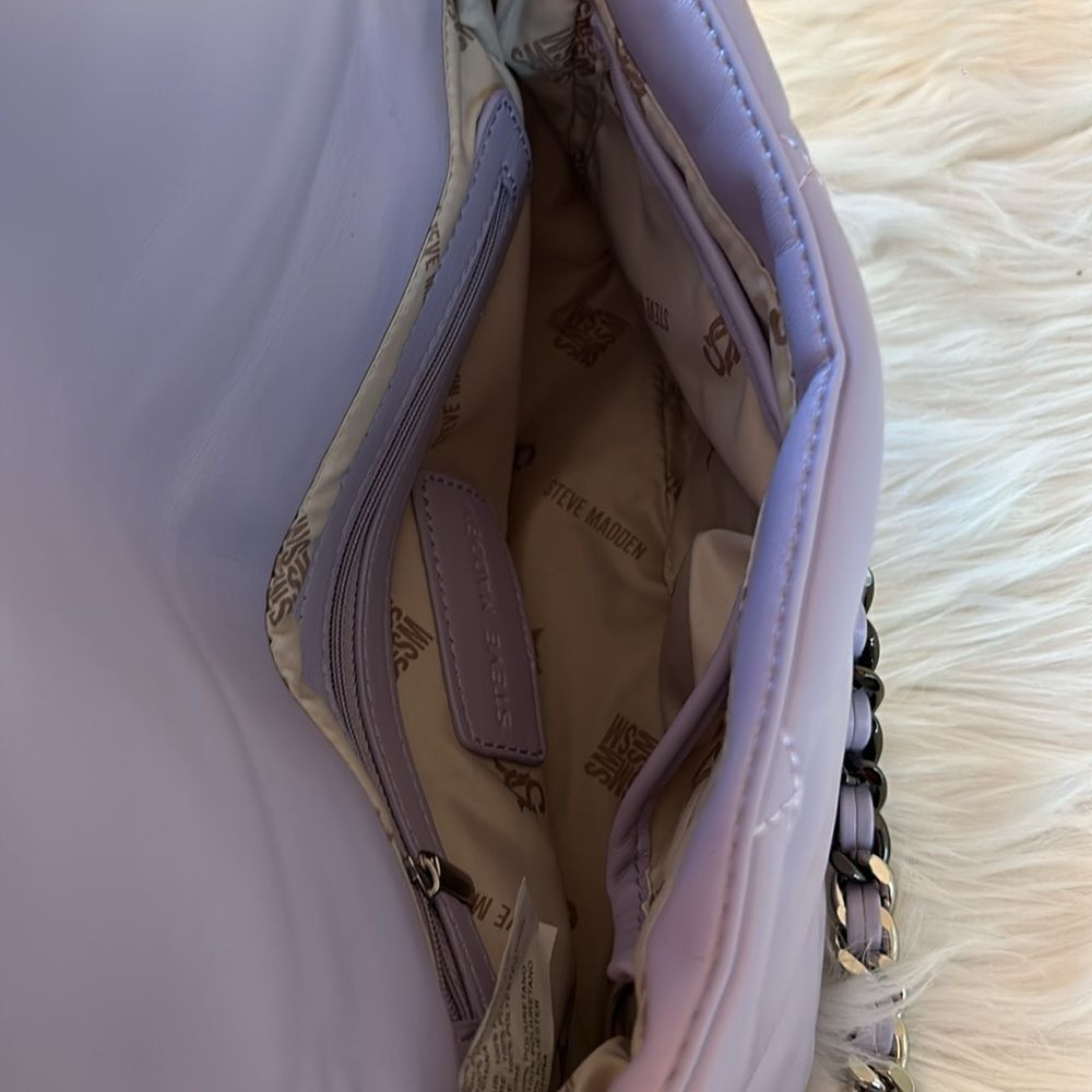 NWOT Steve Madden (Btulsa) Quilted/ Shoulder Crossbody Bag - Lavender - Picture 7 of 10